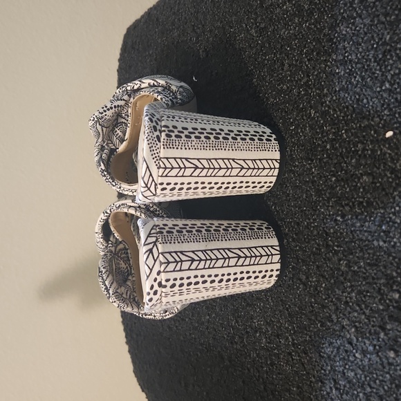 SAM EDELMAN Black & White Oda Knot Slip Heels Size 6 - Picture 4 of 5